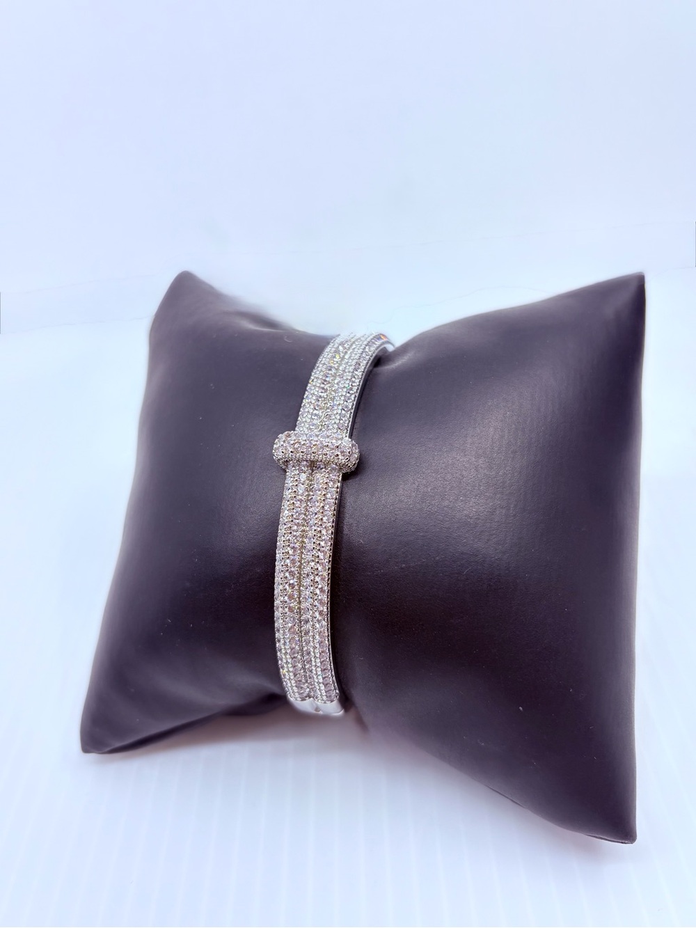 Park Lane Silver Crystal Multi-Row Bracelet